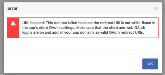 How to fix the url blocked facebook login issue 1stcoder